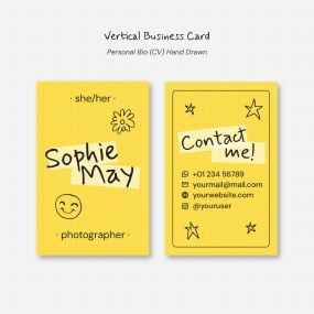 极简风格个人商务名片模板设计